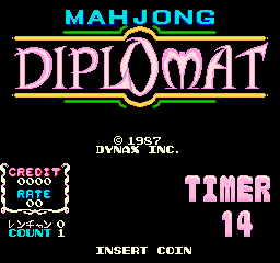 Mahjong Diplomat Title Screen
